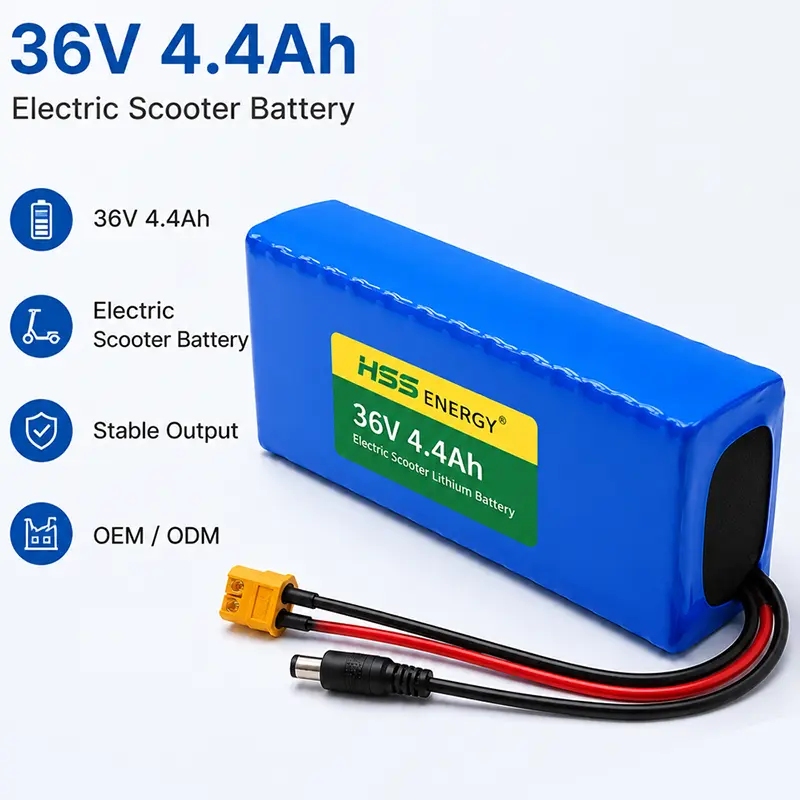 แบตเตอรี่ลิเธียมสกู๊ตเตอร์ไฟฟ้า 36V 4.4Ah