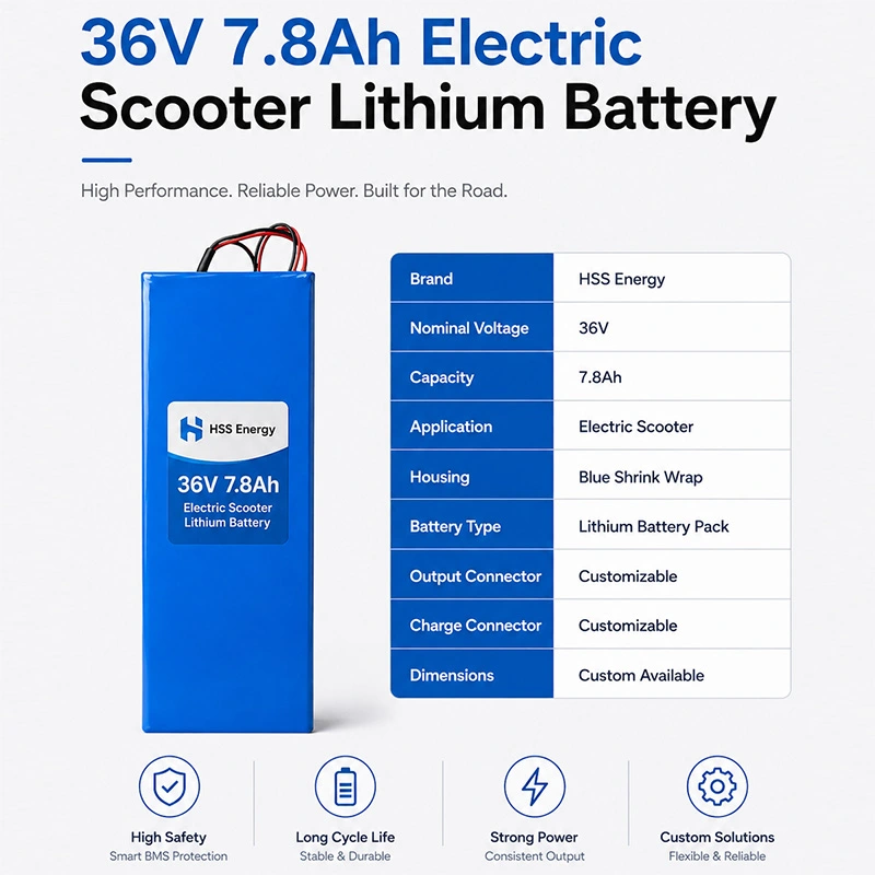 แบตเตอรี่ลิเธียมสกู๊ตเตอร์ไฟฟ้า 36V 7.8Ah