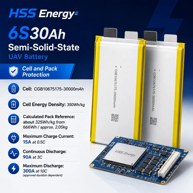 แบตเตอรี่ UAV 6S 30000mAh