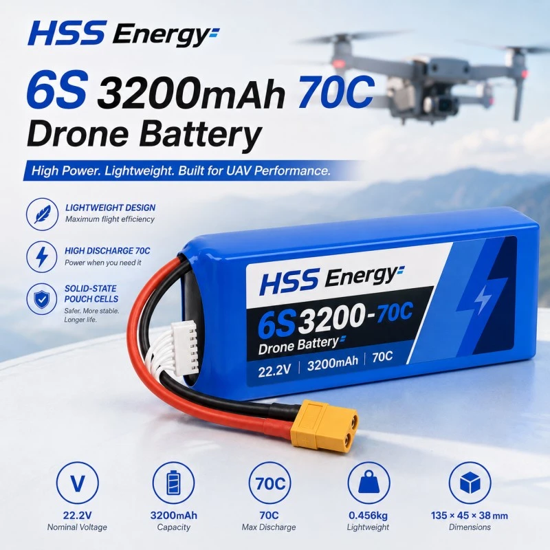 แบตเตอรี่ FPV 6S 3200mAh
