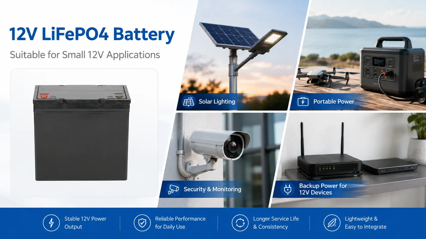 12V 20Ah LiFePO4 Battery Pack