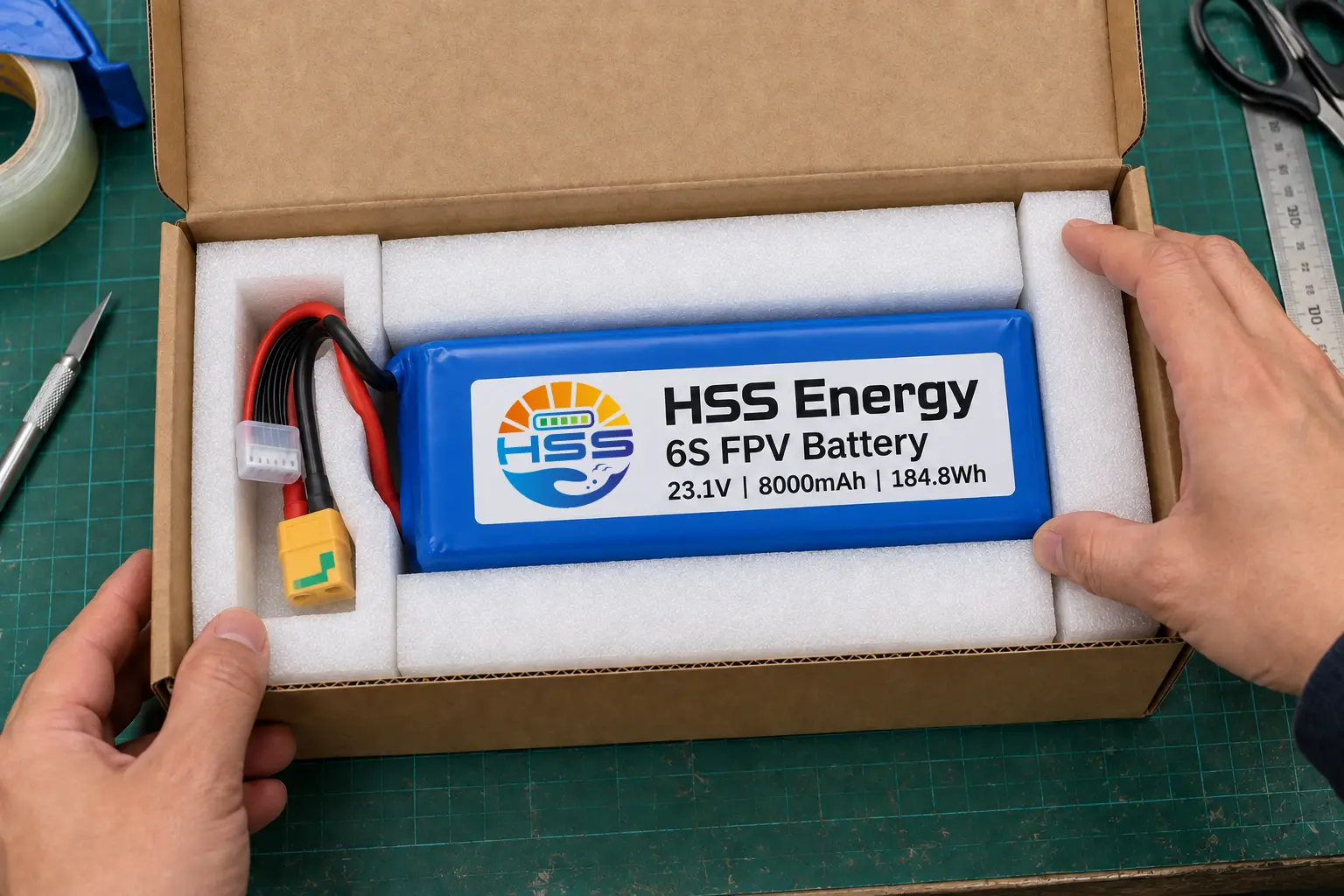 6S 8000mAh FPV Battery